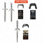 Jeux vidéo Mini figurines briques geralt Ciri films assemblage blocs de construction jouets pour