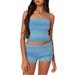 Daytona Space Dye Knit Strapless Top