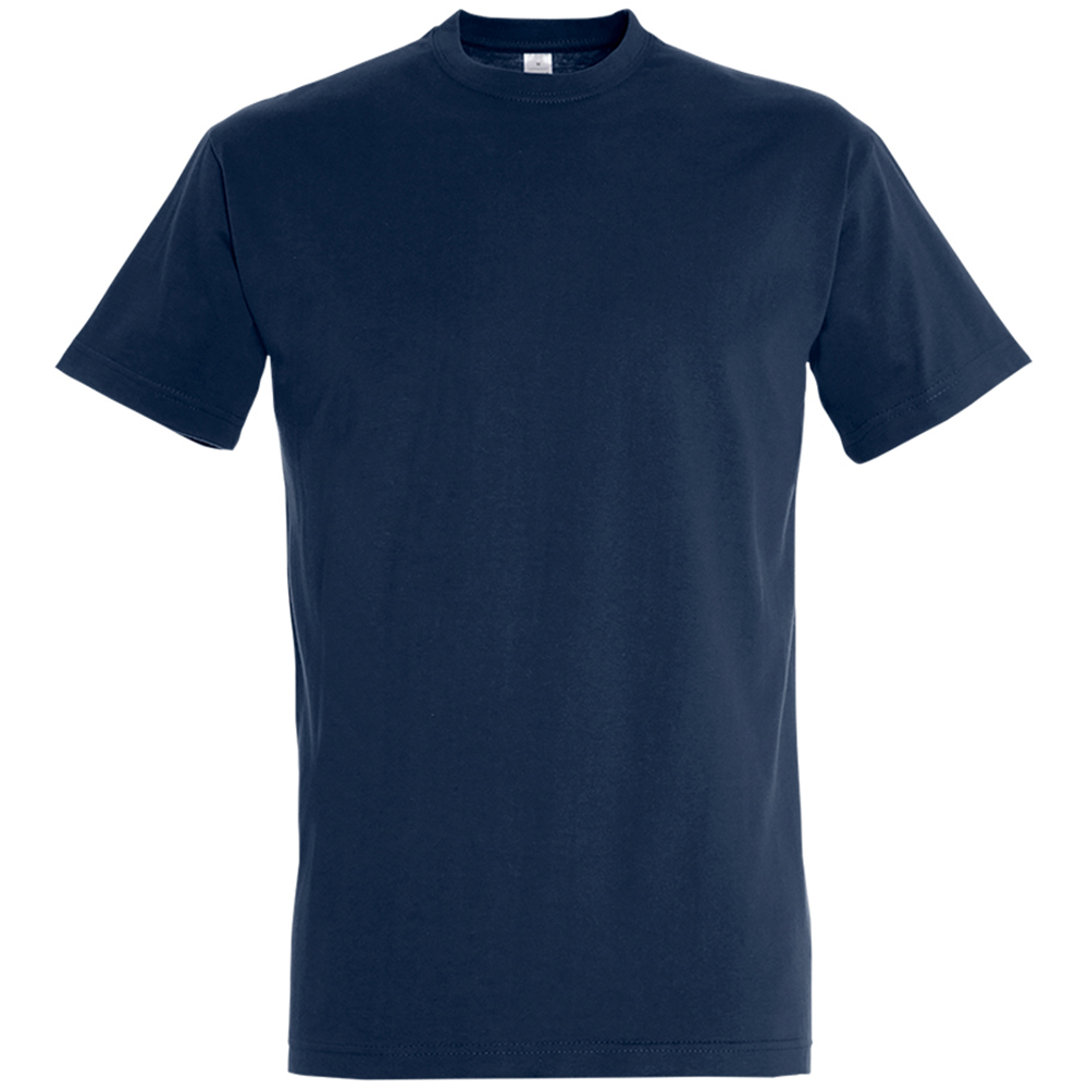SOLS Mens Imperial Heavyweight Short Sleeve T-Shirt (French Navy) Image
