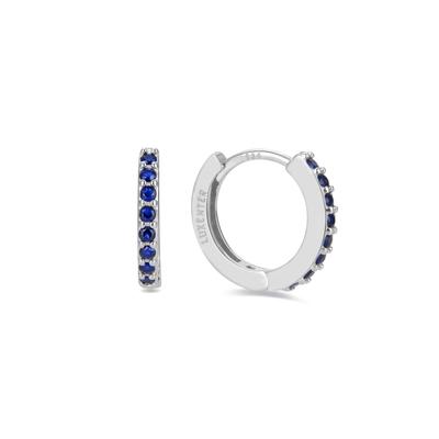 Luxenter Valarys Ohrringe aus 925er Sterlingsilber und rhodiniertem Saphir-Zirkonia Image
