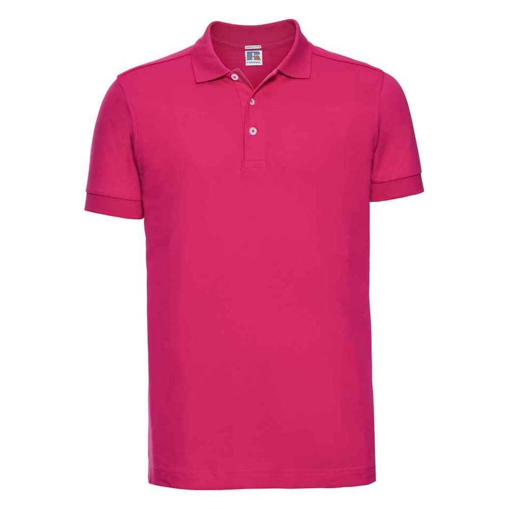Russell - Poloshirt für Herren (Fuchsie) Image