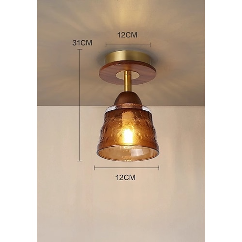 LED-Pendelleuchte, 3-farbige Lichtquelle, 1-flammig, personalisierbar, schlicht, retro, rustikal, dekorative Pendelleuchte für Esszimmer, Küche, Schrank, Nachttisch, 110–240V Image