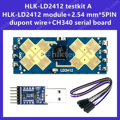 Hi-Link 24G human presence sensor 9M HLK-LD2412 wide-angle induction radar module millimeter wave