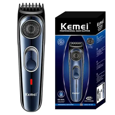 Kemei Cordless Adjustable 1-10mm Hair Trimmer For Men Face Beard Trimmer Rechargeable Edge Hair