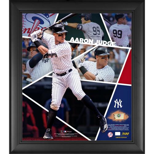 Aaron Judge New York Yankees, gerahmte Collage eines Impact-Players, 15 x 17 Zoll, mit einem Stück eines beim Spiel verwendeten Baseballs, limitierte Auflage von 500 Stück