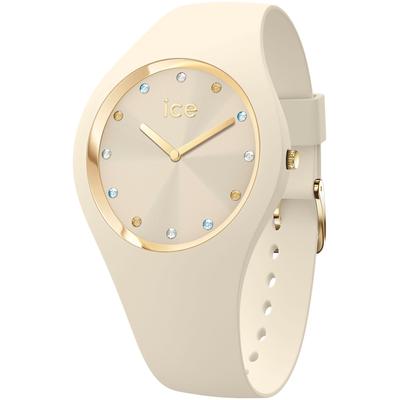 Quarzuhr ICE-WATCH "ICE cosmos - Small+ - 2H (colour stones)", beige, Armbanduhren, Damen, Armbanduhr, Damenuhr, Silikonarmband, analog Image