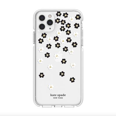Kate Spade Cell Phones & Accessories | Kate Spade Clear Scattered Flower Phone Case | Color: Black/White | Size: Iphone 11 Pro Max