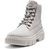 Schnürboots TIMBERLAND "GREYFIELD MID LACE UP BOOT", Gr. 36, grau (hellgrau), Leder, sportlich, Schuhe, Winterstiefel, Schnürstiefel, Winterschuhe