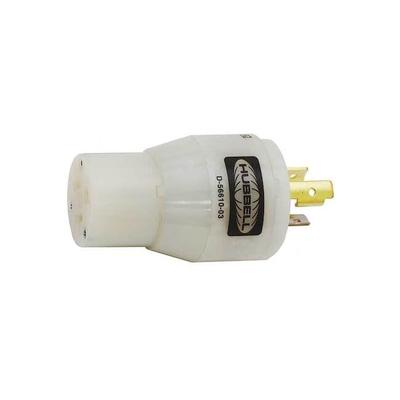 Hubbell Plug Config Adapter,Wht,L5-20P,2500W HBL2129 - 1 Each