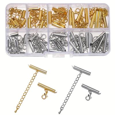 TEMU Diy Jewelry Making Kit, Lobster Clasps, Hooks, And Connectors For Beading And Crafting For Jewelry Connecting