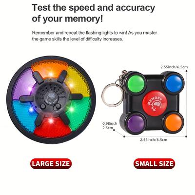 TEMU Interactive Memory Game Console Toy With Micro Imperfections & Scratches - Available In Large And Small Sizes, Colorful Packaging - Perfect Gift For Boys And Girls