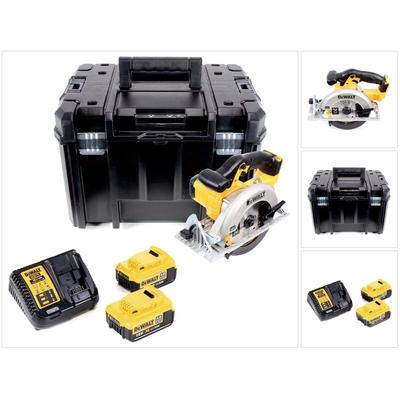 Dcs 391 M2 Akku Kreissäge 18 v 165 mm + 2x Akku 4,0 Ah + Ladegerät + Sägeblatt + tstak - Dewalt Image