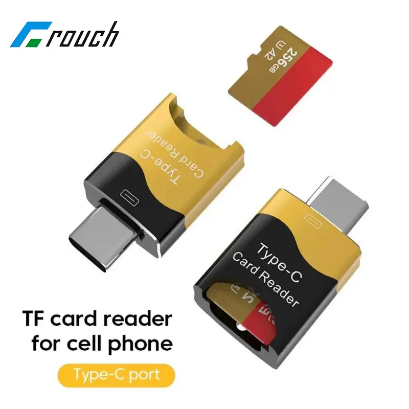 Lecteur de carte TF de type C, lecteur de carte mémoire rapide, transfert rapide, lecteur de carte OTG pour PC portable, Samsung, Xiaomi, téléphone portable