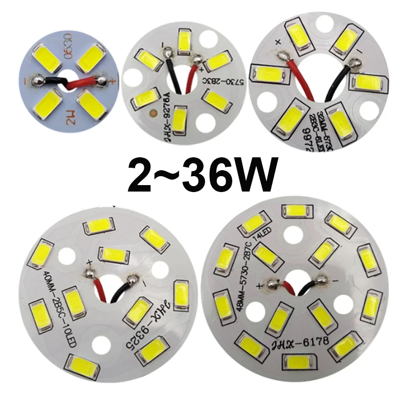 5PCS SMD5730 lampe Perle Led-lampe Lampe 3W6W9W12W 18W36W Helligkeit Licht Bord Für led-lampe led downlight lampe bord zubehör