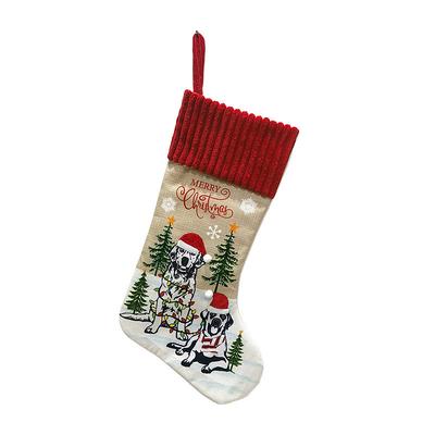 Christmas Stocking Decorations for Pets, Christmas Gift Bags, Socks for Christmas, Fireplace Christmas Tree Ornaments