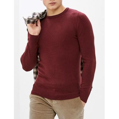 Jumpers Badger Soft Cashmillon Crew Neck Jumper In Zinfandel - Kensington Eastside / XXL - Tokyo Laundry
