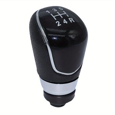 TEMU Plastic Gear Shift Knob Compatible With Ford Focus Mk2 Mk3, Fiesta Mk7, , , Mondeo Mk3/4, Kuga, Transit - 5-speed Manual Transmission Shifter Handle With Reverse