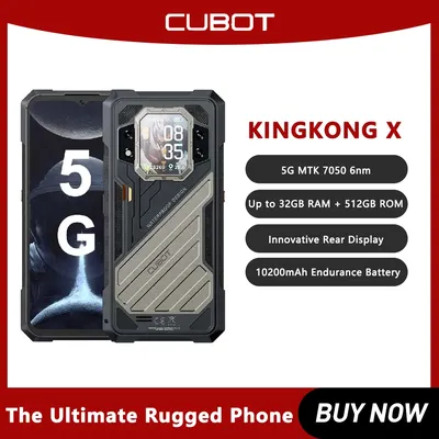 CUBOT KINGKONG X Rugged Smartphone 6.583-Inch FHD+ 5G Up to 32GB RAM+256/512GB ROM,120Hz Screen,