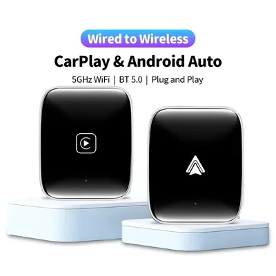 Acodo verdrahtet zu drahtlosem carplay android auto ai box splitter auto smart konvertieren mini dongle wifi netflix youtube carplay box