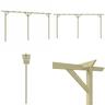 Pergola de jardin 410 x 40 x 203 cm Bois - pergola - pergolas - Home & Living - Brun