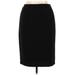 Le Suit Formal Skirt: Black Solid Bottoms - Women's Size 14 Petite