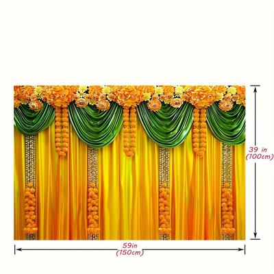 TEMU 1pc Traditional Photography Backdrop, Festival Background, Party Decorations Photo Booth Banner, Banner Decorations