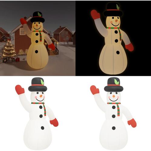 Vidaxl - Aufblasbarer Schneemann mit LEDs 805 cm - Aufblasbarer Schneemann - Aufblasbare