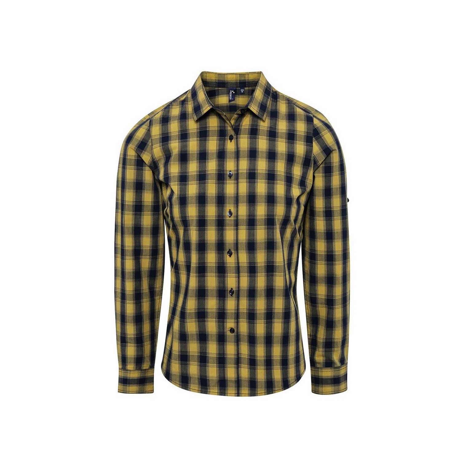 Premier - "Mulligan" Hemd für Damen Langärmlig (Camel/Marineblau) Image
