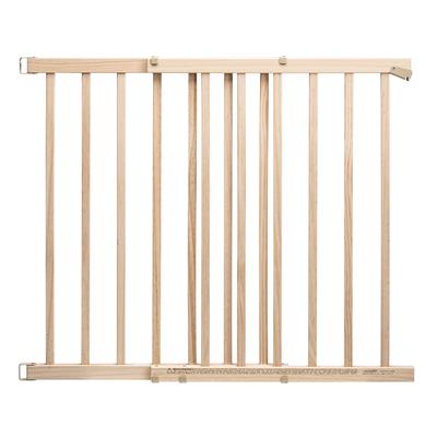 Walk-Thru Top Of Stairs Baby Gate (Natural Wood)