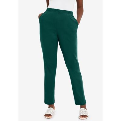 Plus Size Women's Soft Ease Pant by Jessica London in Emerald Green (Size 26/28)