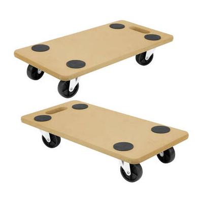 Mount-It! Small Platform Wooden Mover Dolly (2-Pack) MI-927