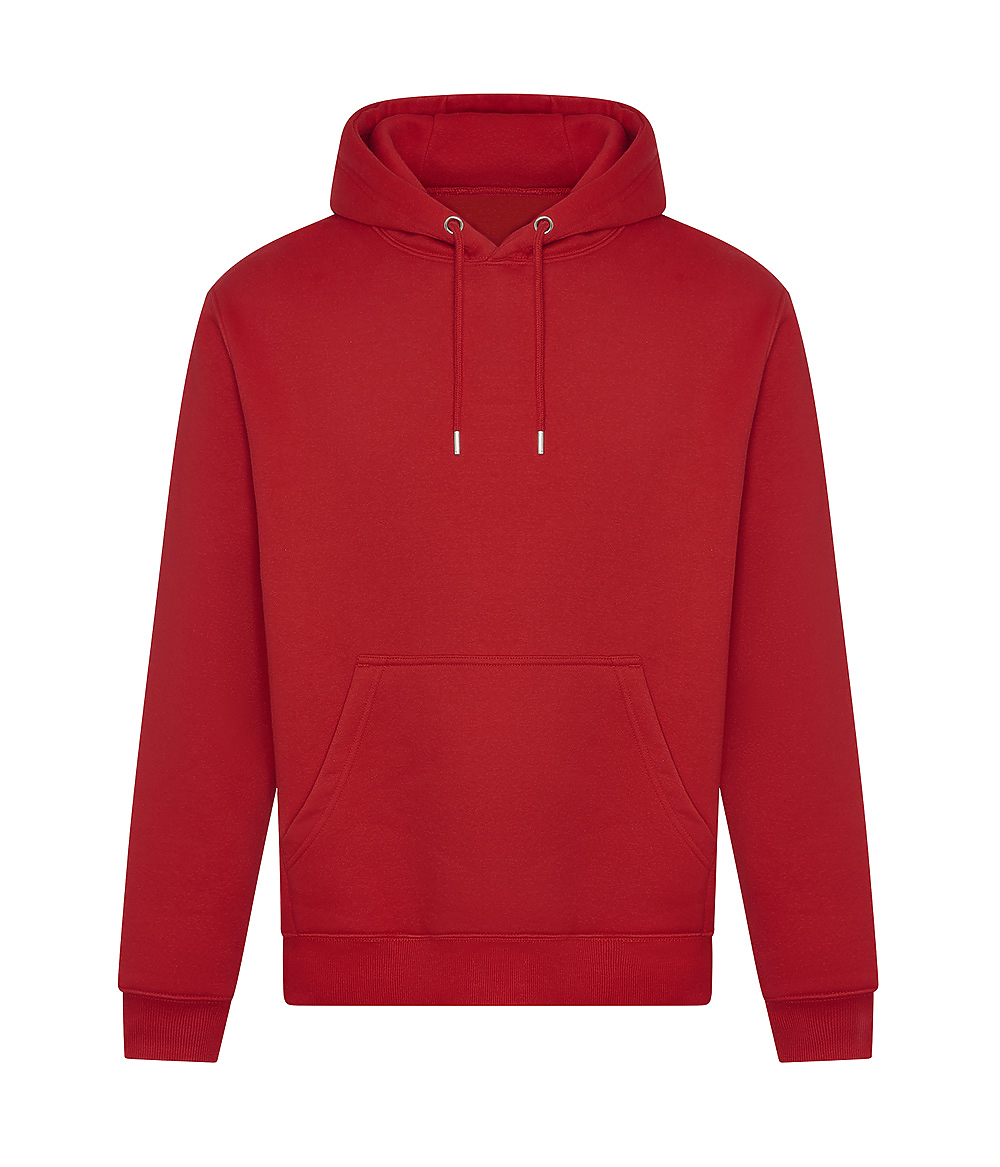 Just Hoods By AWDis JHA101 Urban Heavyweight Hooded Sweatshirt in Fire Red size 2XL | Cotton/Polyester Blend