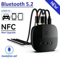 Ricevitore audio Bluetooth 5.2 RCA 3.5mm AUX USB Stereo NFC Adattatore wireless U-Disk/Scheda TF con microfono per kit per auto Amplificatore altoparlante