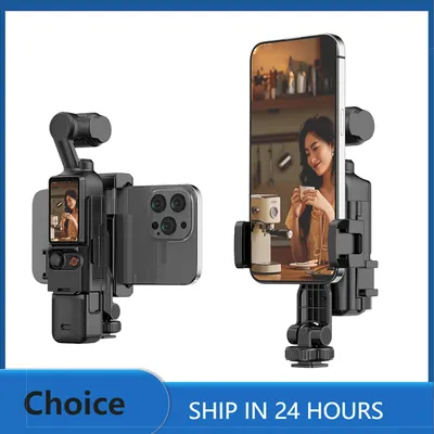 Phone Holder Teleprompter for DJI Pocket 3 Camera Live Streaming Bracket Expansion Adapter Frame Photography Accessories