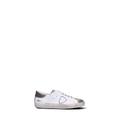 PHILIPPE MODEL Sneaker uomo bianca e marrone in suede