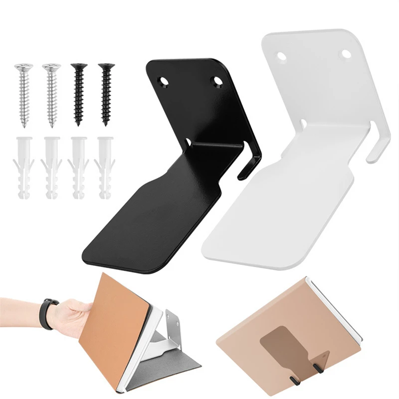 Bücherregal, einzeln, versteckt, aus Edelstahl, hängende Bücherregale, Buchwandhalterung, hängende Wände, praktisches, einfaches Aufbewahrungsregal Image