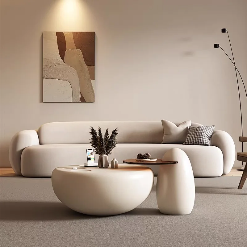 Wohnzimmer-Couchtische, kleines modernes Design, weiße Luxus-Couchtische, nordisches Design, Mesa Auxiliar Salon, Wohnmöbel