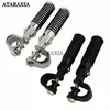 1 Paar schwarz/silber Motorrad Autobahn Motors chutz Crash Bars Fuß stifte Motorrad zubehör für Harley Davidson Honda Suzuki