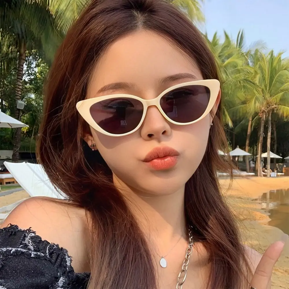 Mode bunte Katzenauge Form Sonnenbrille Strand Sonnenschutz Sonnenbrille trend ige Sonnenbrillen 90er Jahre Brille Sommer brillen Image