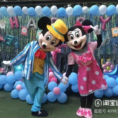 2024 Disney Cosplay Maskottchen Spielzeug Kostüm Erwachsenen Mickey Minnie Maus Cartoon Werbe party