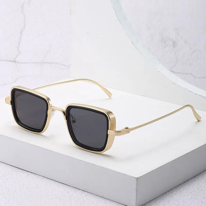 Neue Vintage Metall Steampunk Sonnenbrille Männer Frauen quadratische Sonnenbrille für Männer Frauen stilvolle Retro Marke Sonnenbrillen männlich weiblich uv400 Image