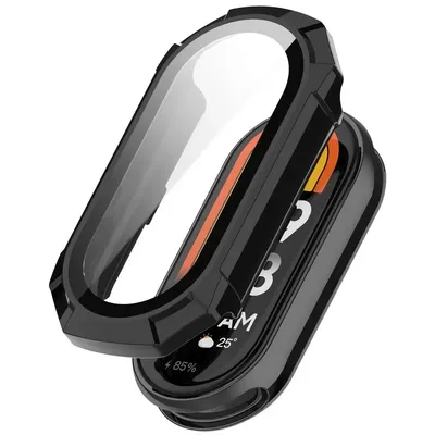 Full Cover Case Glas für Xiaomi Mi Band 9 8 7 Displays chutz folie Miband 8 Armband Schutz PC-Hüllen NFC Zubehör