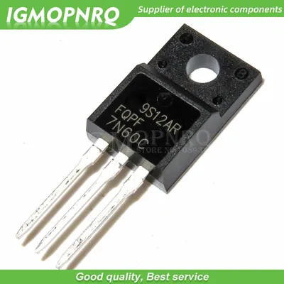 20 Stück FQPF7N60C 7N60C 7N60 600V 7A MOSFET N-Kanal-Transistor TO-220F neues Original Image