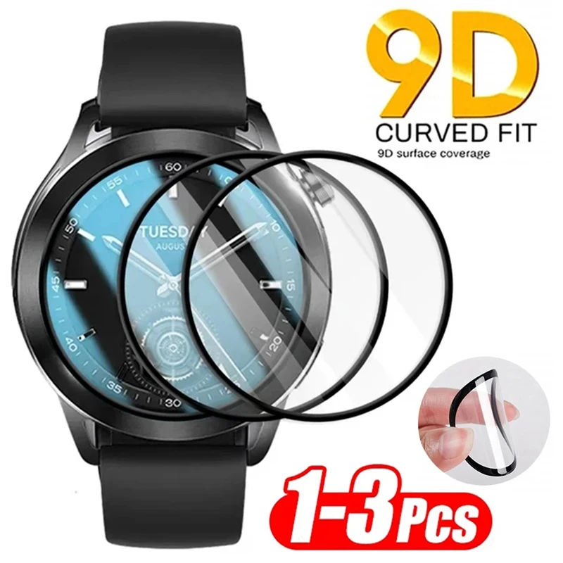 1-5Pcs Film Für Xiaomi Uhr S3 3D Gebogene Screen Protector Für Xiaomi Mi Uhr S3 Schutz Filme smartwatch Zubehör  Image
