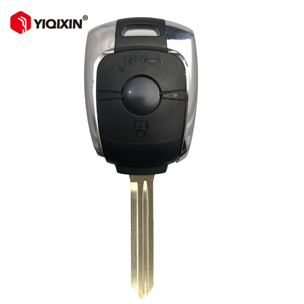 Yiqixin 2 Tasten Remote Key Shell Cover Fall Anhänger für Ssangyong Actyon Kyron Rexton Korando 2012 Action 2012 mit ungeschnittener Klinge Image