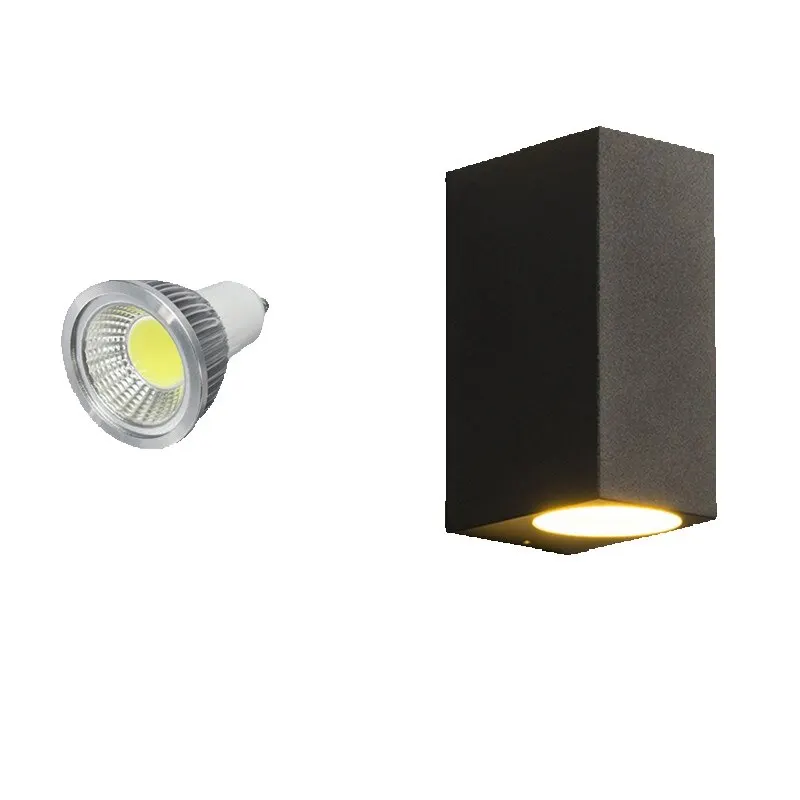 Gu10 Glühbirne austauschbare Wand leuchte wasserdicht im Freien Garten Hof Zaun Veranda Licht Balkon Wand leuchte Innenwand leuchte AC110V 220V