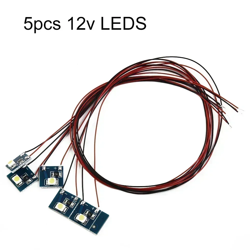 5 stücke Modell Eisenbahn Innen Licht 12V LED LED 3528 Weiß/Warm Gebäude Innen Lampe Licht Set für Hornby Vorverdrahtet