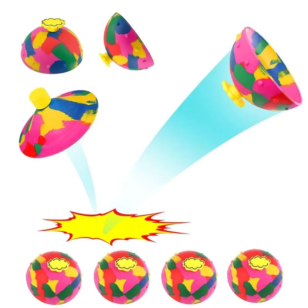 3 Stück Spaß rotierende Sprungpilz Top Kinder geburtstags feier begünstigt Hochzeits gast Souvenirs Klassen zimmer Preise Karneval Geschenke Image