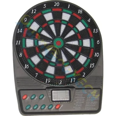 Elektronische Dartscheibe Darts Spiel Set Automatische Scoring Dart Platte Bord Sound Prompt büro familie spielzeug 18 spiel 1LED Image