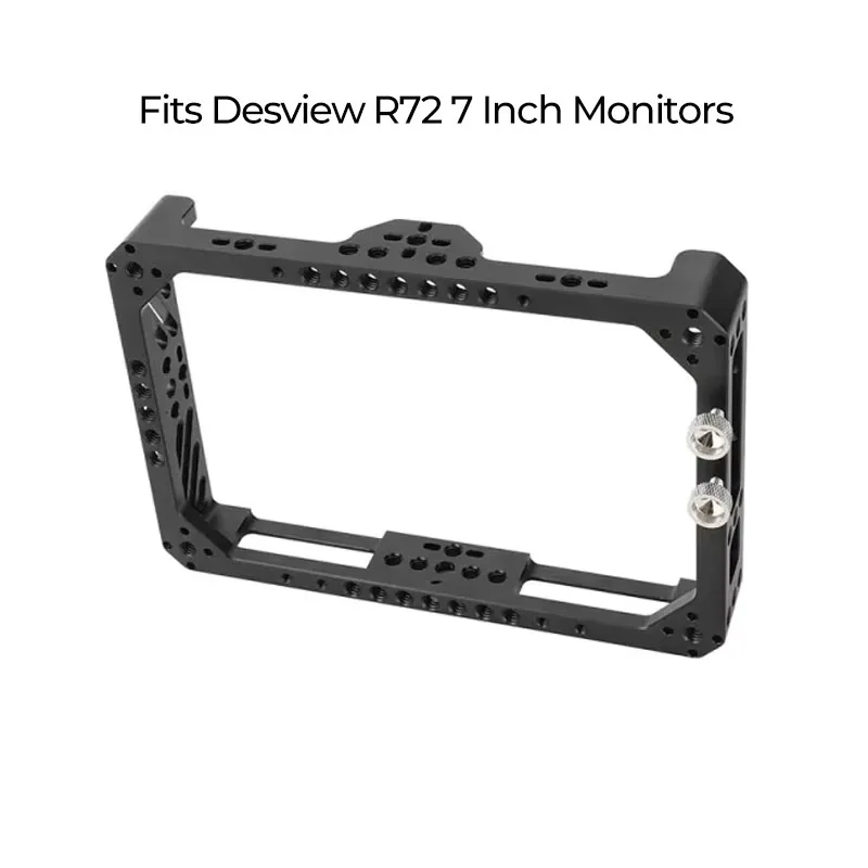 Camvate Full Monitor Cage Halterung für Desview R7ii 7 "On-Camera-Monitore mit HDMI-Kabel klemme und Anti-Twist 1/4"-20 Buchsen halterungen Image